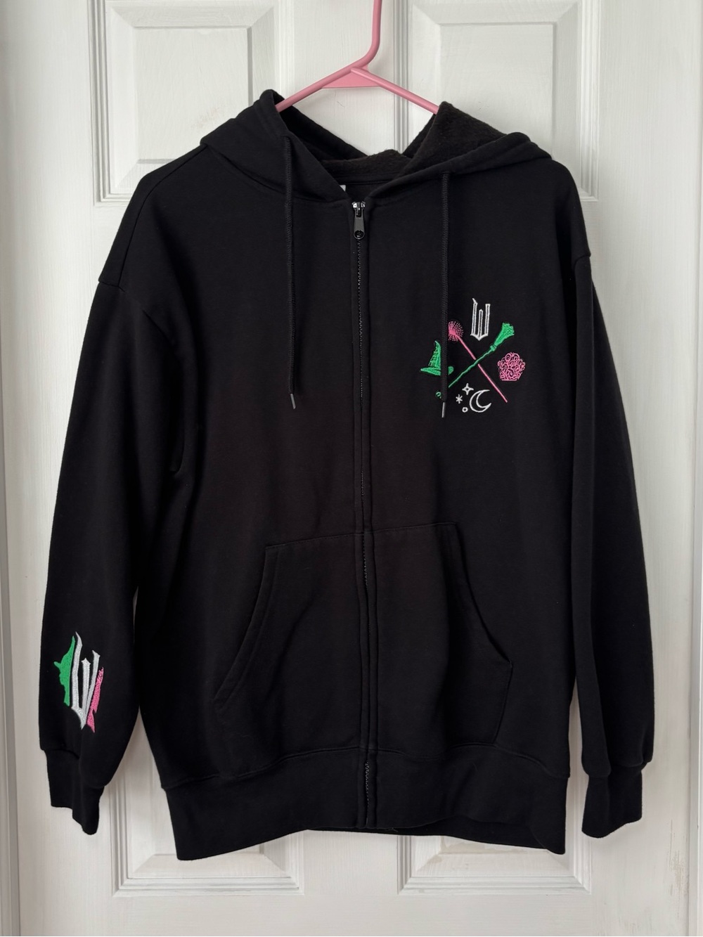 Wicked Musical Black Fleece Zip Up Sweatshirt